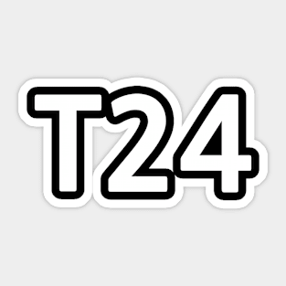 T24 - NanGoth inverted Sticker